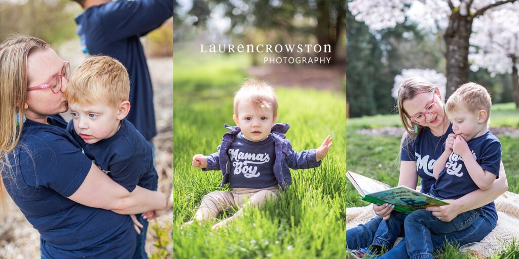 spring mini session in Oregon at Hillsboro park to enjoy family time in the spring